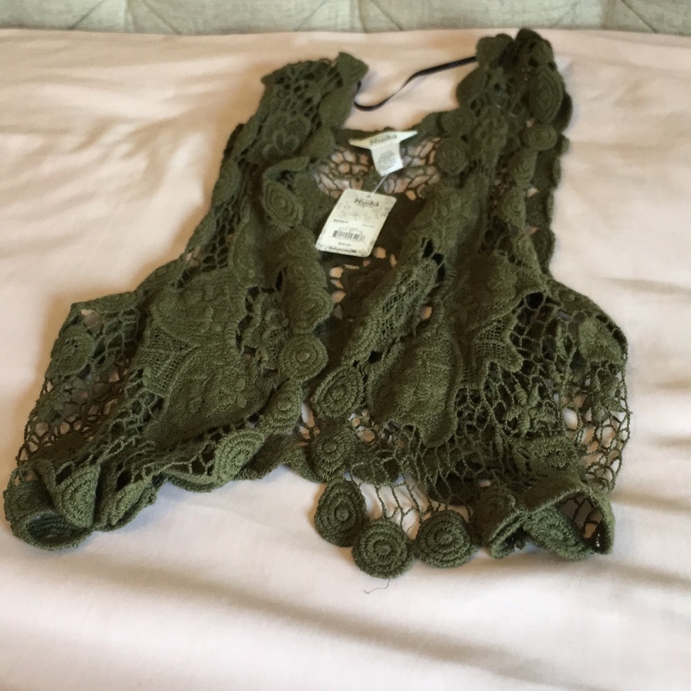 Forest green vest